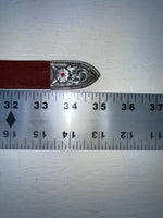 New Red Genuine Leather Nocona Stitched 28” Belt #N3418004 NN-42
