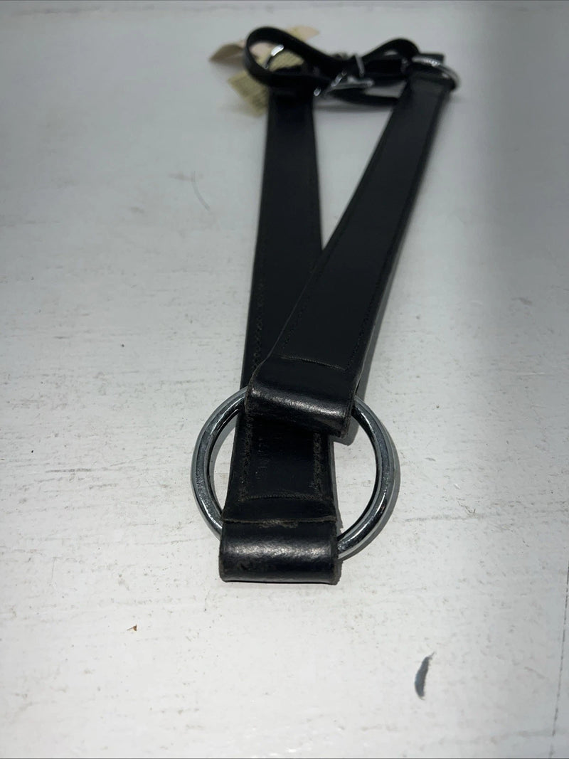 New Royal King Black Genuine Leather Tripping Collar #41-950 Y-23
