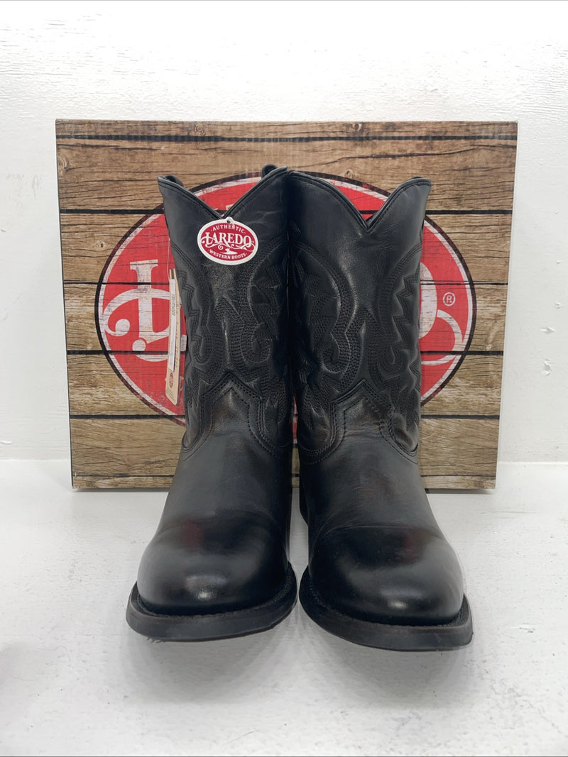 New Men’s Black Laredo Cowboy Boots. 67900 10 E W. 6-33