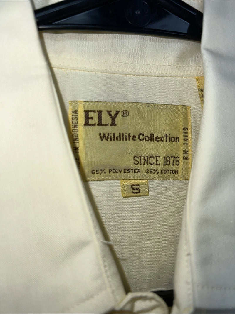 New Men’s Yellow Eagles ELY Pearl Snap Long Sleeve Shirt Small I-26