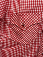 New Kids Dickson Jenkins Red Checker Long Sleeve Pearl Snap Size 16 CC-91