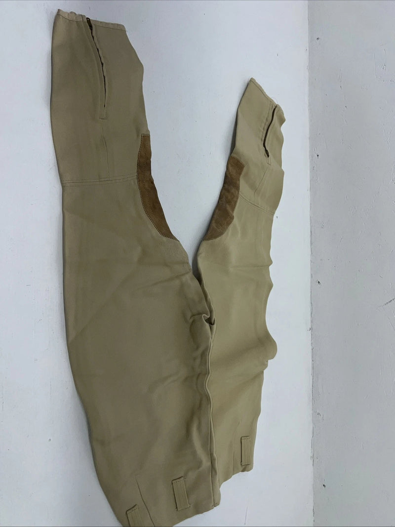 New Women’s Tan Equestrian Equi-stretch English Breeches. 25 R C-50