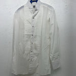 New Men’s ELY tuxedo White Long Sleeve Pearl Snap Small B-48
