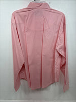New Women’s White Horse Pink Gem Long Sleeve Pearl Snap XL II-2