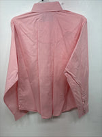 New Women’s White Horse Pink Gem Long Sleeve Pearl Snap Medium LL-60