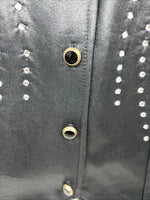 New Women’s 1849 Authentic Ranchwear Black Star Western Show Vest Large L-602