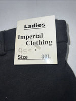 New Women’s Black Imperial Clothing English Riding Breeches. 30 L  D-62