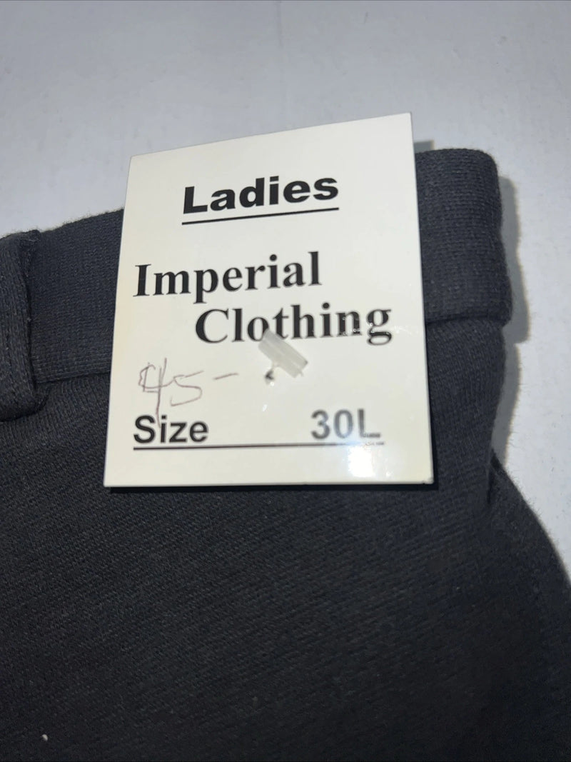 New Women’s Black Imperial Clothing English Riding Breeches. 30 L  D-62