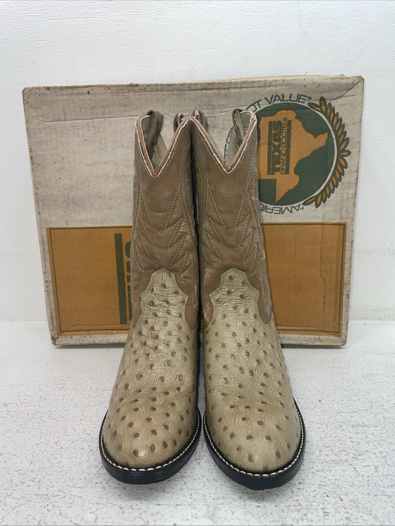 New Men’s Tan Texas Brand Cowboy Boots. 2488 6 D. 3-144