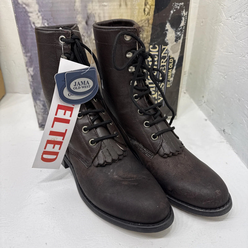 NEW JAMA OLD WESTERN LACED UP WESTERN BOOT, Women’s Size 5. #1-5.