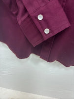 New Kids Wrangler Purple Long Sleeve Pearl Snap Large DD-32