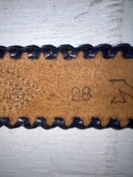 New Blue Genuine Leather Nocona Weaved 28” Belt #B456 NN-71