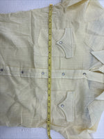 New Men’s Stockman Yellow Long Sleeve Pearl Snap 15 X 33 Medium AA-78