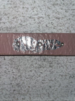 New Pink Genuine Leather Nocona Silver Bling 36” Belt #N1344999 Z-31