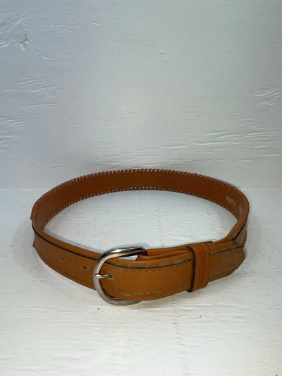 New Brown Genuine Leather Longhorn Weaved 32” Belt #82807 JJ-55
