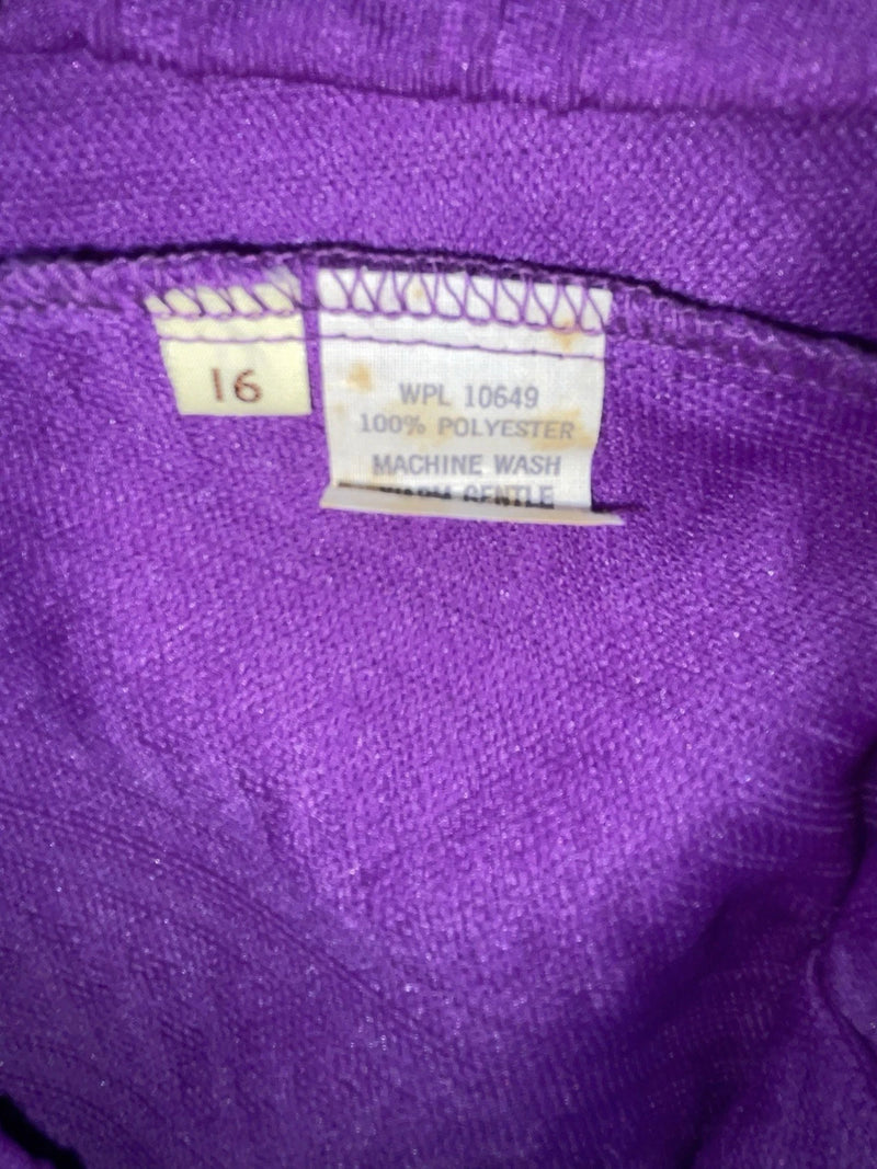 New Vintage Purple Polyester Pants VV-38