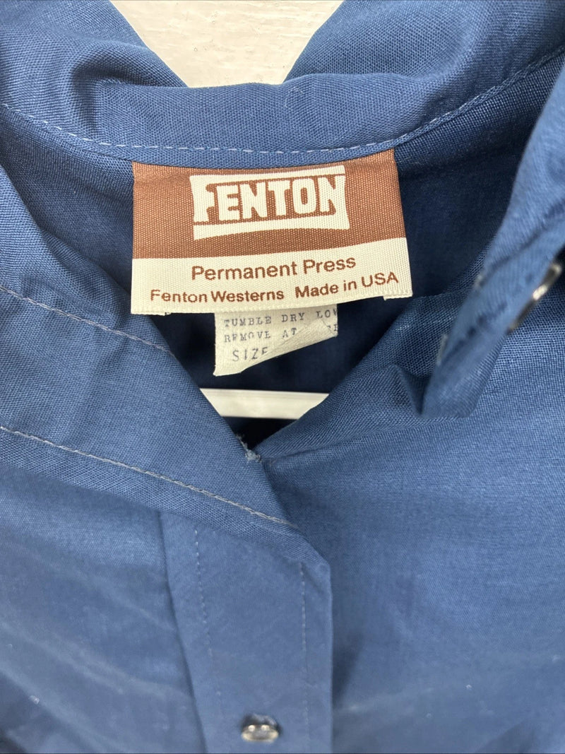 New Women’s Fenton Blue Long Sleeve Pearl Snap Size 30 YY-20
