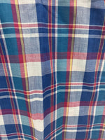 New Men’s ELY Cattleman Multicolor Plaid Short Sleeve Pearl Snap Large X-25