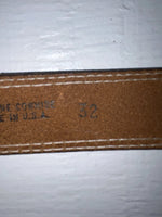 New Red Genuine Leather Wrangler 32” Belt #628004 Z-169