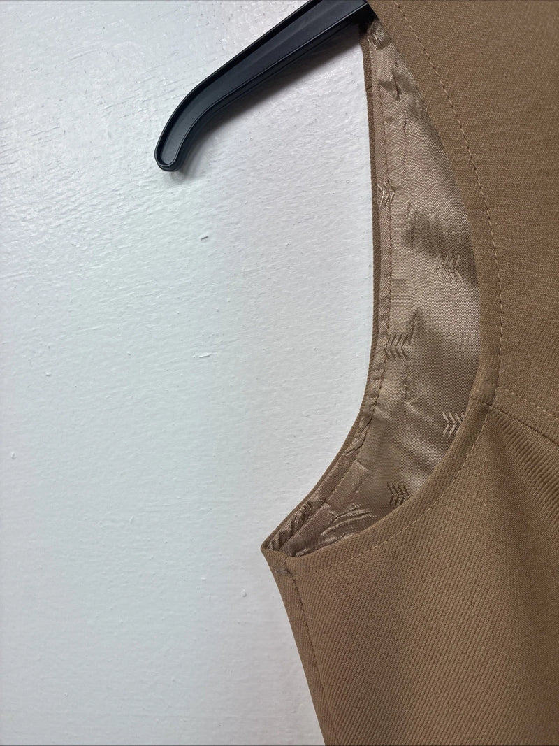 New Women’s Dickson Jenkins Tan Button Up Vest Size 30 TT-127