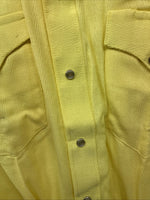 New Women’s Rockmount Yellow Long Sleeve Pearl Snap Size 35 LL-100