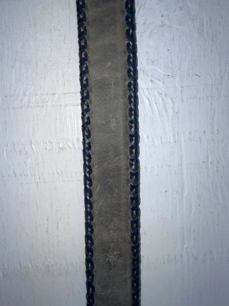New Blue Genuine Leather Nocona Weaved 28” Belt #B456 NN-71