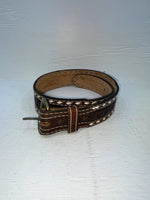 New Brown Genuine Leather Wright Tooled 28” Belt #10160 NN-2