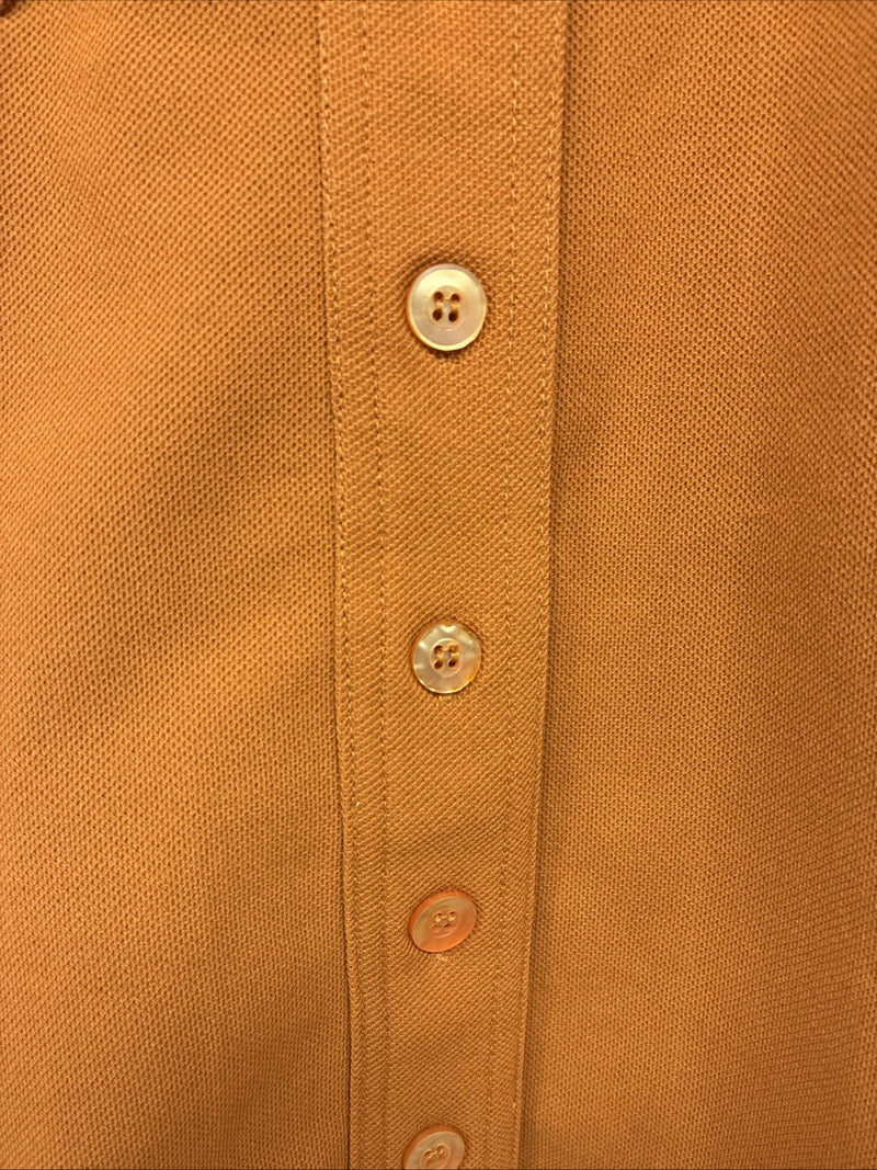 New Kids Lady Western Orange Long Sleev Button Up Size 10 TT-35 