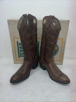 New Youth Brown Texas Brand Cowboy Boots. B 191 5.5 5 1/2 B. 2-142