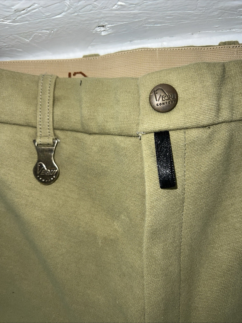 New Women’s Green Vequi Comfort English Riding Breeches. Large D-57