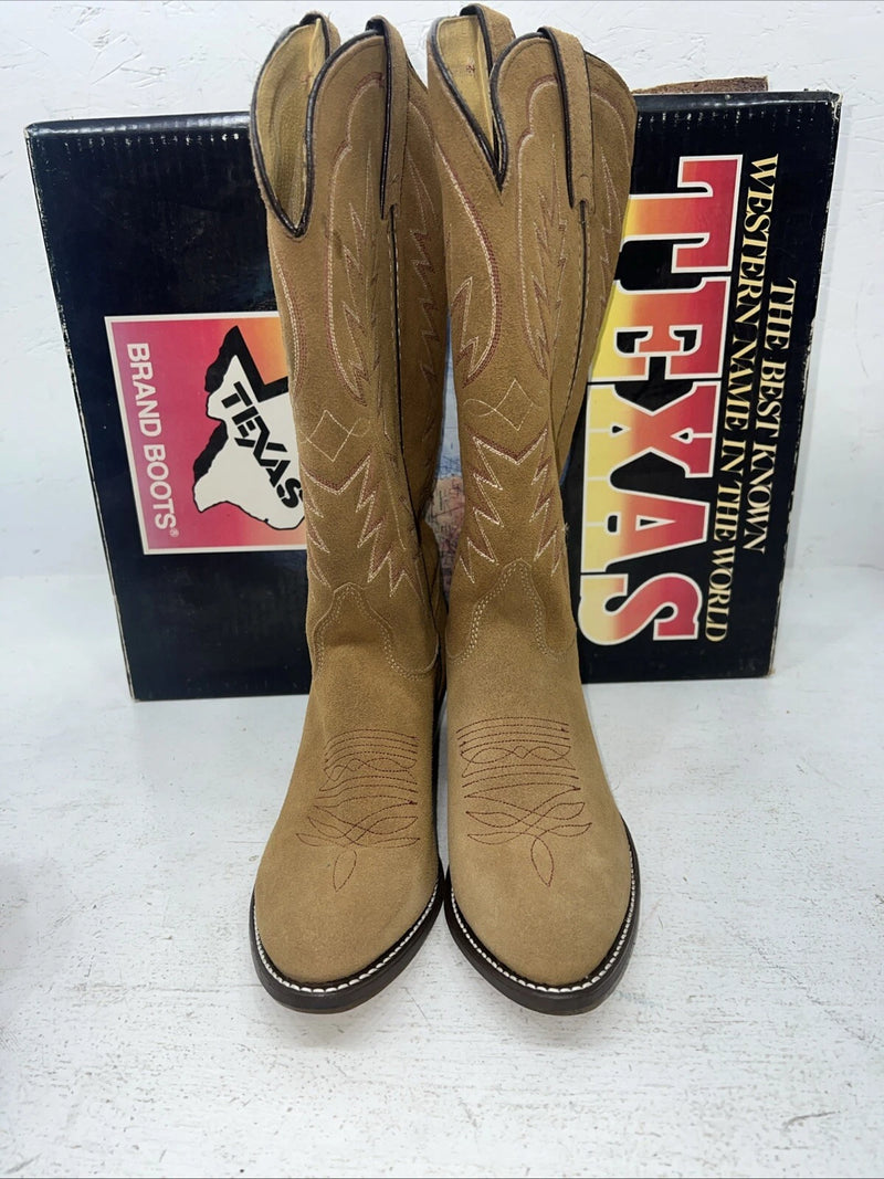 New Women’s Brown Texas Brand Cowboy Boots. 4906 7.5 7 1/2 M. 17-61