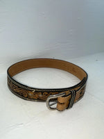 New Brown Genuine Leather Perkies Tooled 32” Belt #7512 NN-13 