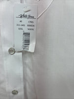 New Women’s White Horse White Gem Long Sleeve Pearl Snap 2XL GG-17