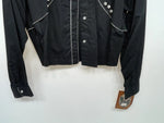New Women’s Black Mine & Bills Outfitters Long Sleeve Button Up Shirt M 3B-28