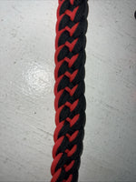 New Tough 1 Red Black Nylon Braided Reins 3/4” X 8” #54-995-106 Y-10
