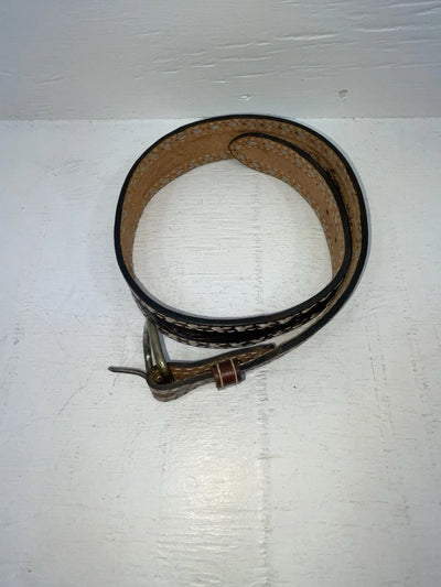 New Brown Genuine Leather Wright Tooled 28” Belt #10160 NN-2