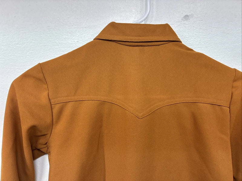 New Kids Lady Westerns Yellow Long Sleeve Button Up Size 10 TT-4