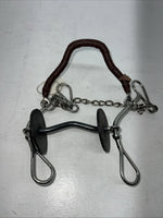 New Congress Leather Mullen Bit With Noseband #48004 U-16
