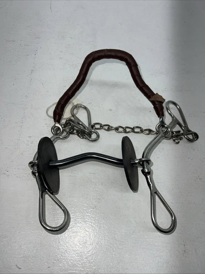New Congress Leather Mullen Bit With Noseband #48004 U-16