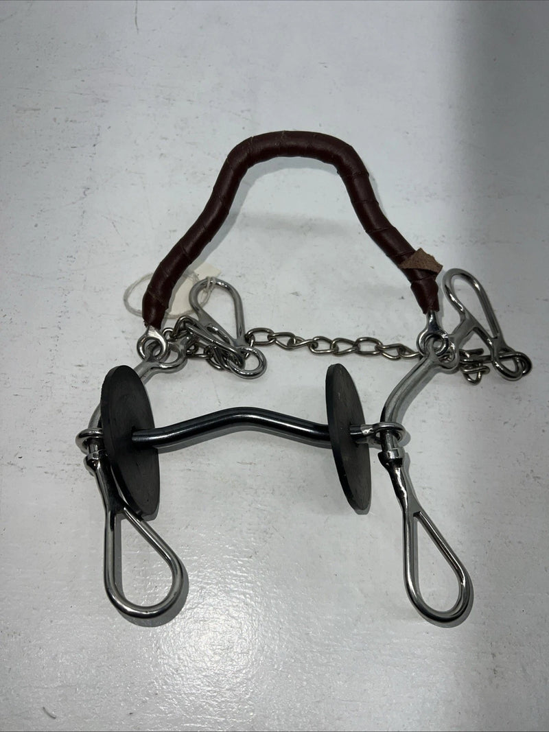 New Congress Leather Mullen Bit With Noseband #48004 U-16