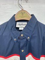 New Men’s San Angelo Multicolor Long Sleeve Button Up Large CC-35