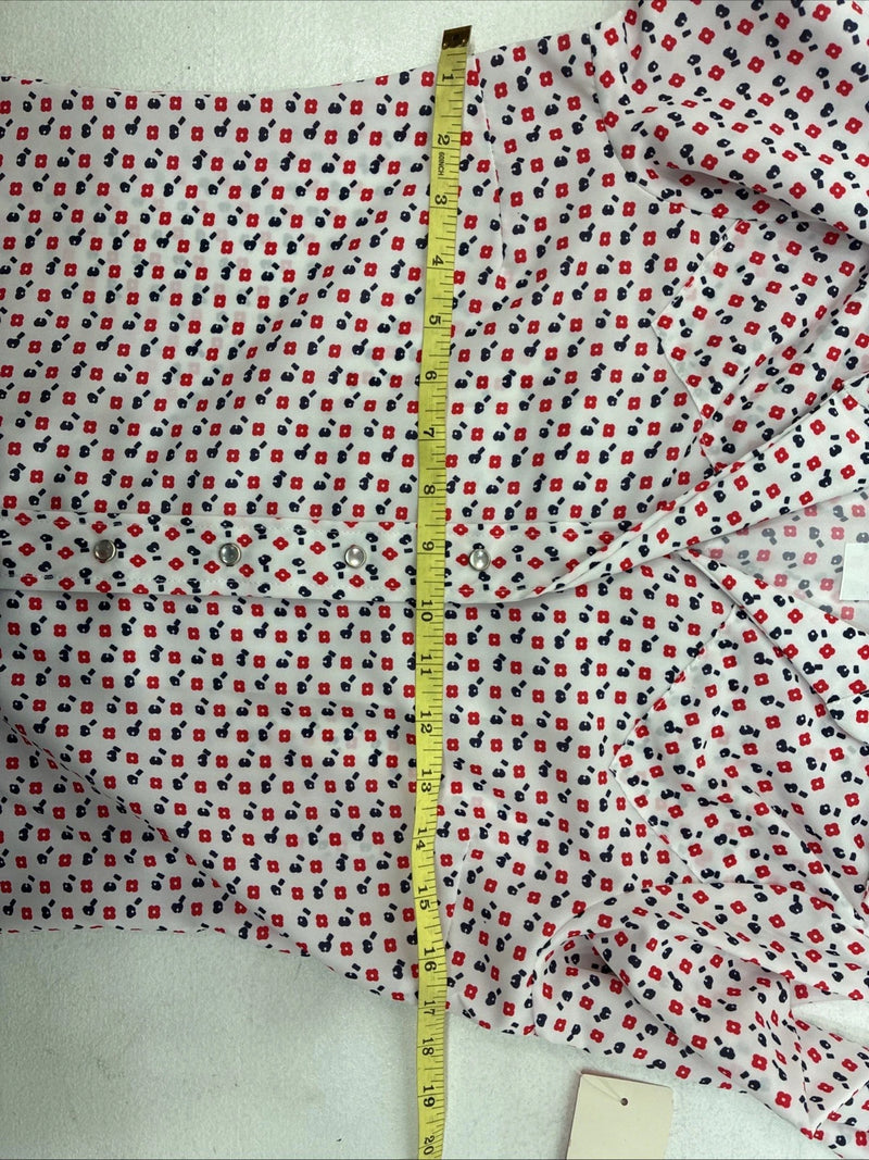 New Women’s Dickson Jenkins Multicolor Long Sleeve Pearl Snap Size 30 MM-37