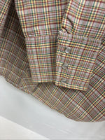 New Men’s Dickson Genkins Multiple Color Plaid Long Sleeve Pearl Snap Small J-55