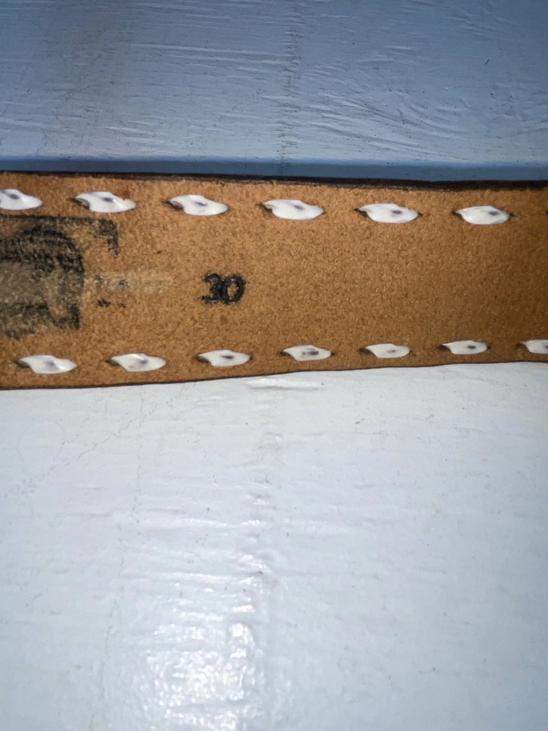 New Brown Genuine Leather Weaved And Tooled 30” Belt #203 JJ-94