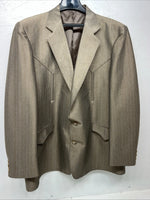 New Men’s Mesquite Brown Suit Jacket 50R #6487 Y-609