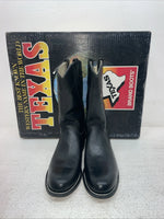 New Men’s Black Texas Brand Cowboy Boots. 4400 7.5 7 1/2 M. 1-50