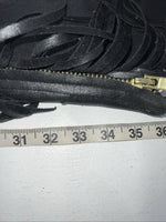 New Black 1849 Authentic Ranchwear Show Chaps Adjustable Waist 30” N-47
