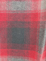 New Men’s ELY Cattleman Red Plaid Heavy Long Sleeve Pearl Snap Large CC-37