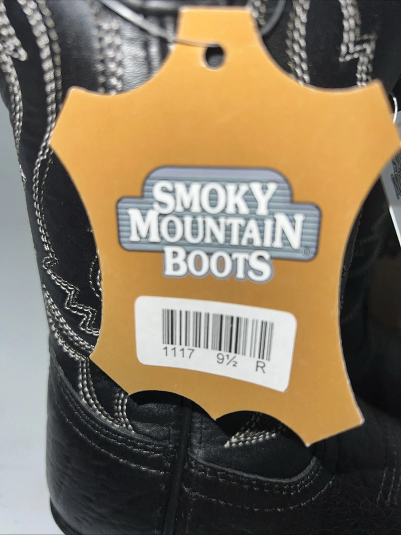 New Children’s Black Smoky Mountain Cowboy Boots. 1117 C 9.5 9 1/2. 24-35