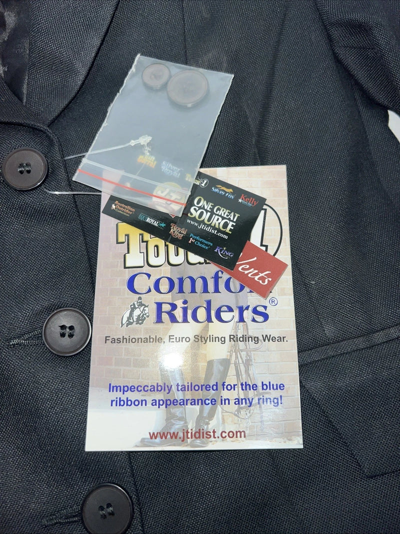 New Children’s Comfort Riders Black Riding Coat 8 #23-31001 LL-603